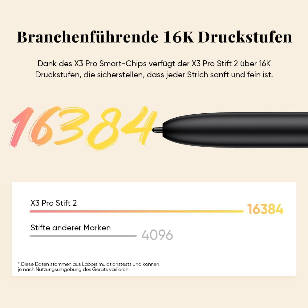 XP-Pen XPPen Magic Note Pad, Papier-Tablet mit 10,95-Zoll-Farbdisplay, 16K X3 Pro Stift, DREI Farbmo