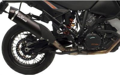 Endschalldämpfer LeoVince SLIP-ON SBK NERO, Edelstahl schwarz, Carbon Kappe, mit Zulassung für KTM 1