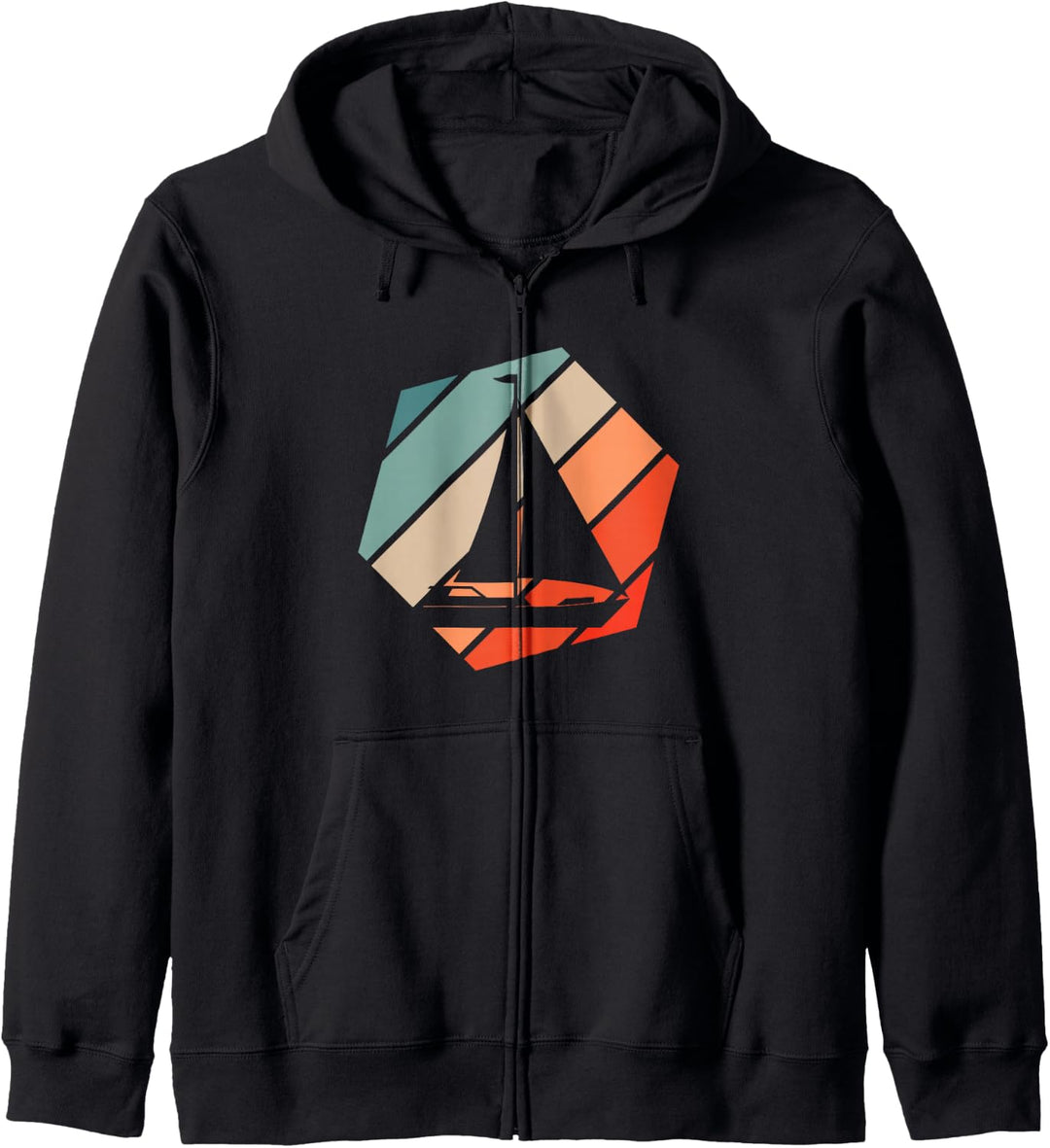 Segeln Retro Style Vintage Kapuzenjacke