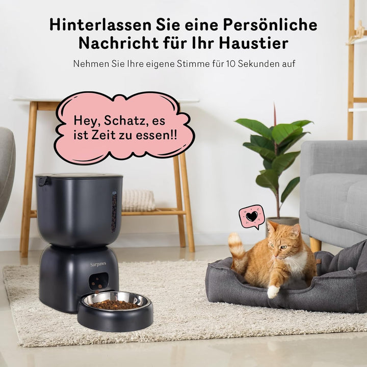 Automatischer Katzenfutterspender und Wasserspender FW1, Draht oder Batterie Katzenfutterspender 3L
