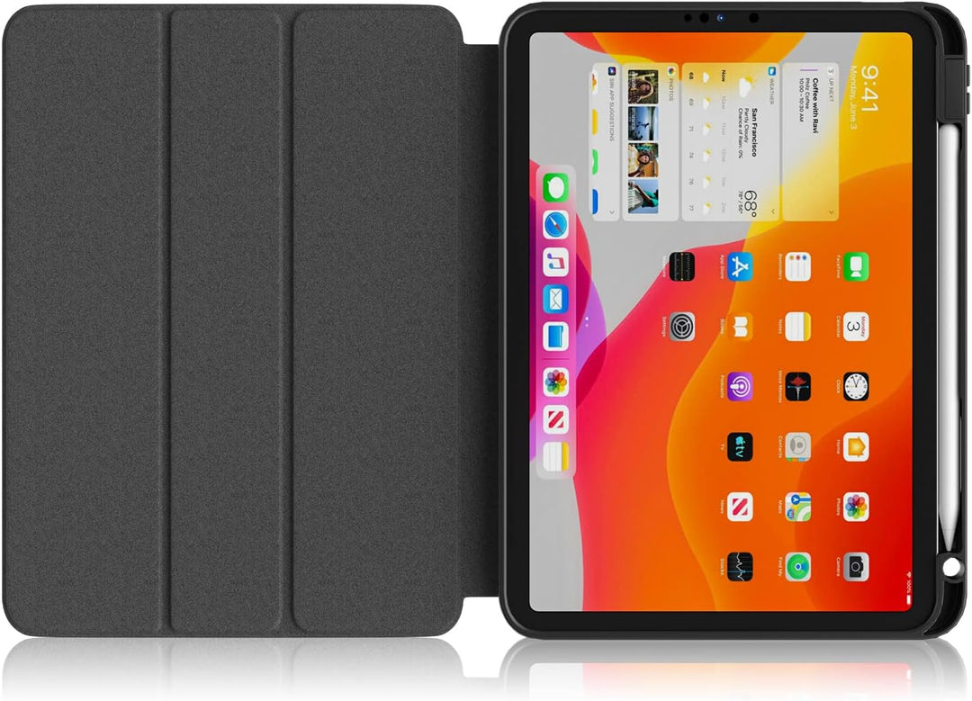DINGGUAGUA Hülle für iPad 10 Generation 10.9 Zoll 2022 A2757/A2777,Hülle Abnehmbares Transparentes m