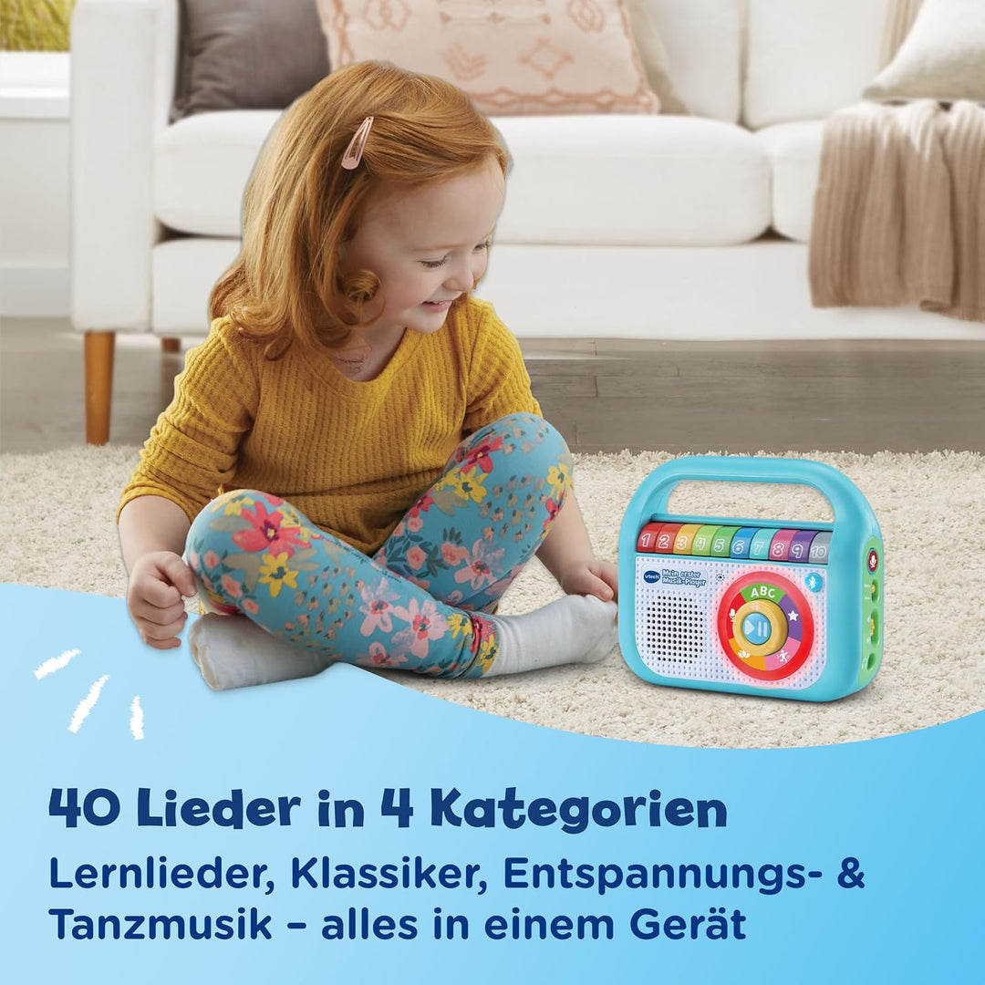 VTech Baby Mein erster Musik-Player – Mit 40 Liedern, Bluetooth- und Aufnahmefunktion – Für Kinder v