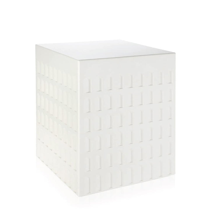 Kartell EUR, Hocker, 36 x 36 x H 45 cm Weiss, Weiss