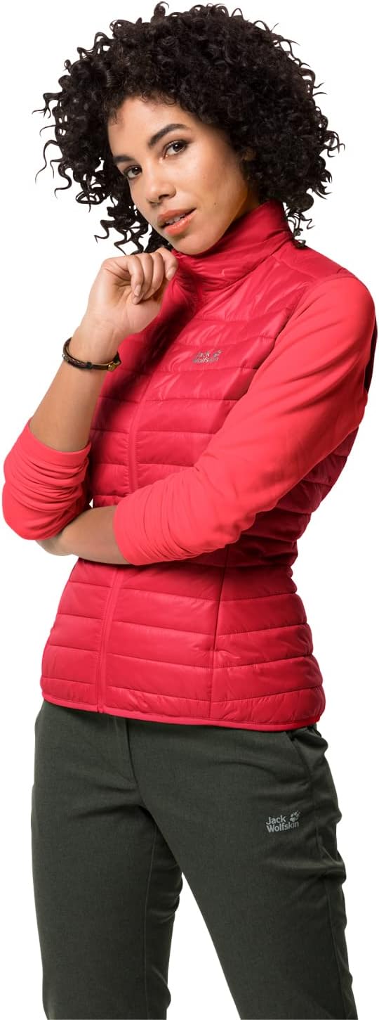 Jack Wolfskin Damen Jwp Weste W Jacke XS tulip red