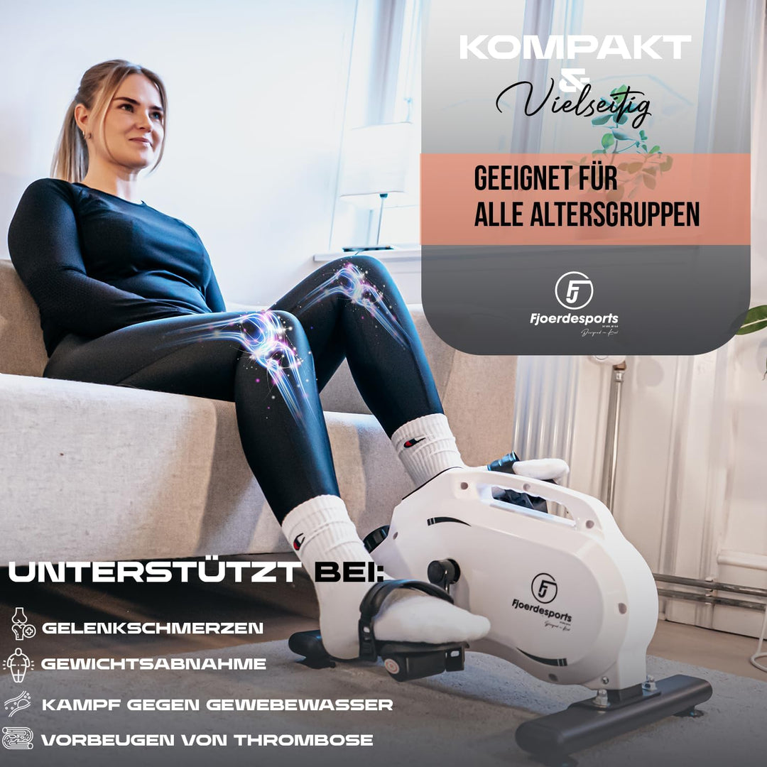 Arm- und Beintrainer, Mini-Heimtrainer, Bewegungstrainer, Training im Home-Office, mit Trainingsdisp