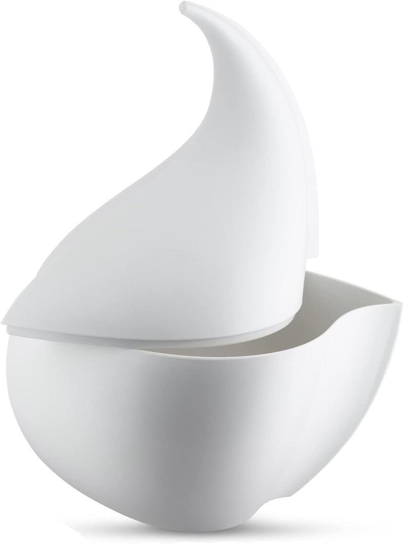 Alessi Nunziatella ESI23 SET - Designbehälter und Perforierte Pfanne für Mozzarella aus Thermoplasti