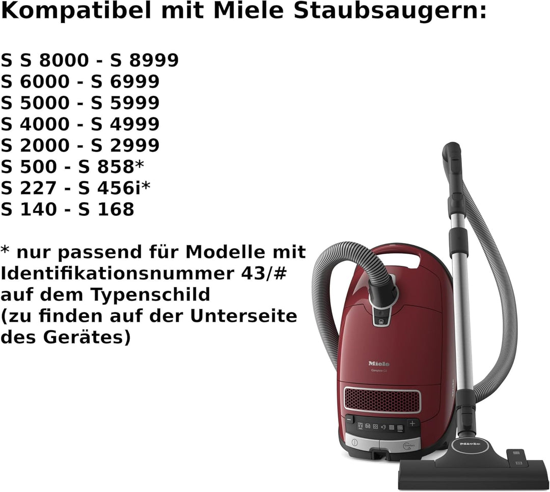 LeaBen Set Teleskoprohr Saugrohr + Handgriff + Parquet Düse kompatibel mit Miele Staubsauger C1, C2,