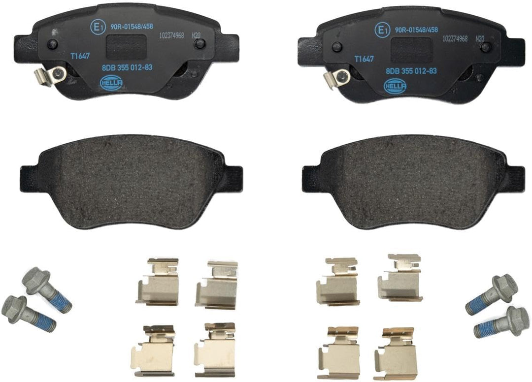 HELLA PAGID 8DB 355 012-831 Bremsbelagsatz - T1647 - Dicke/Stärke: 17.8mm - Bremssystem: Bosch - mit