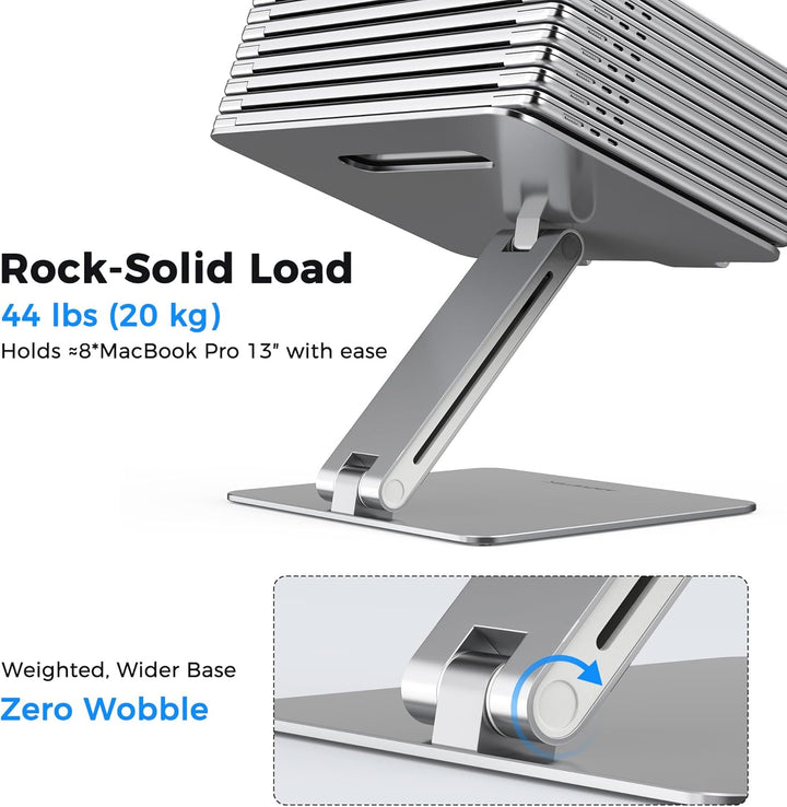 AboveTEK Laptop Ständer, Notebook Ständer mit Verstellbar Multi-Winkel, Laptopständer für MacBook Pr