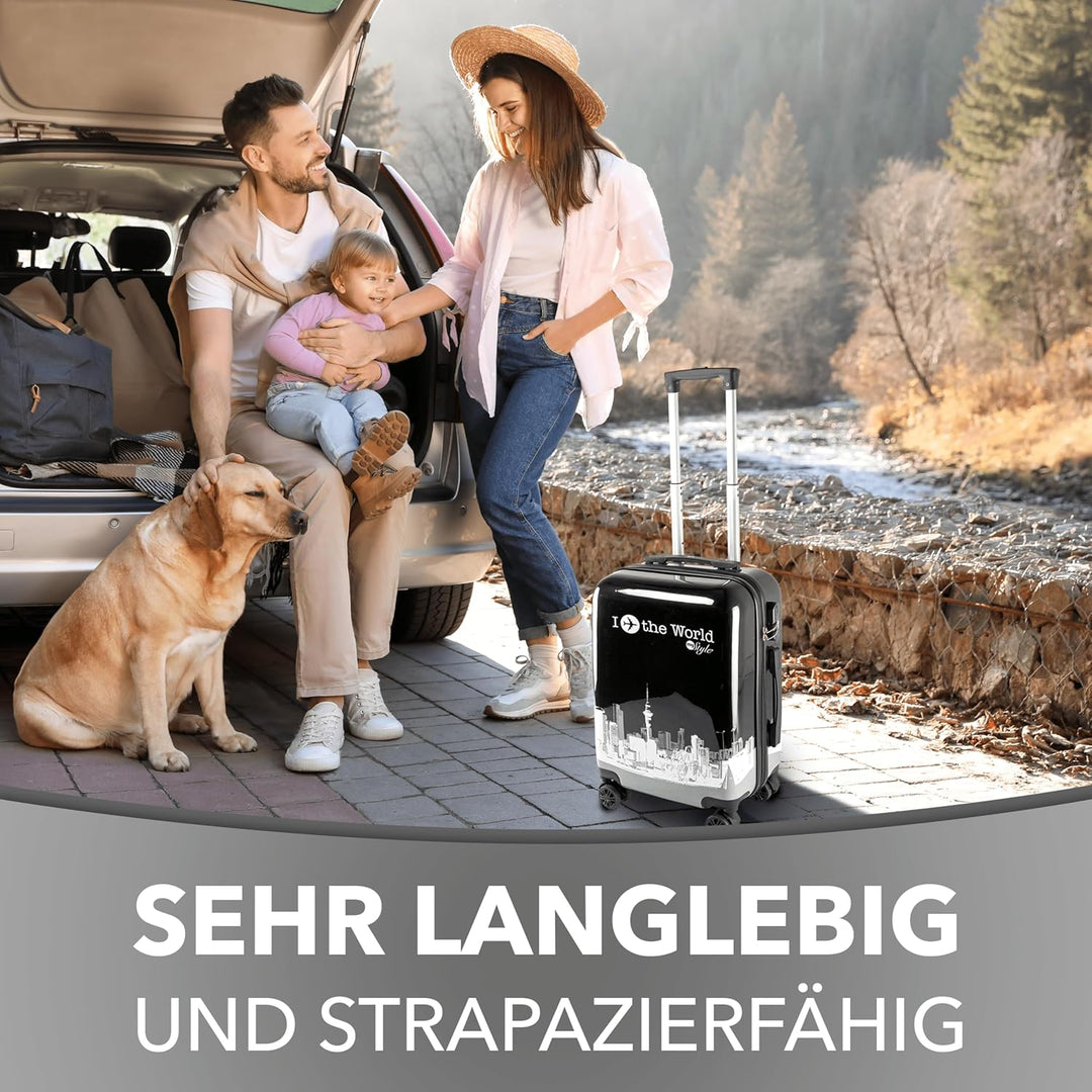 Xonic Reisekoffer – Koffer gross mit Rollen als Hartschalenkoffer – Trolley in Grösse M L XL oder im
