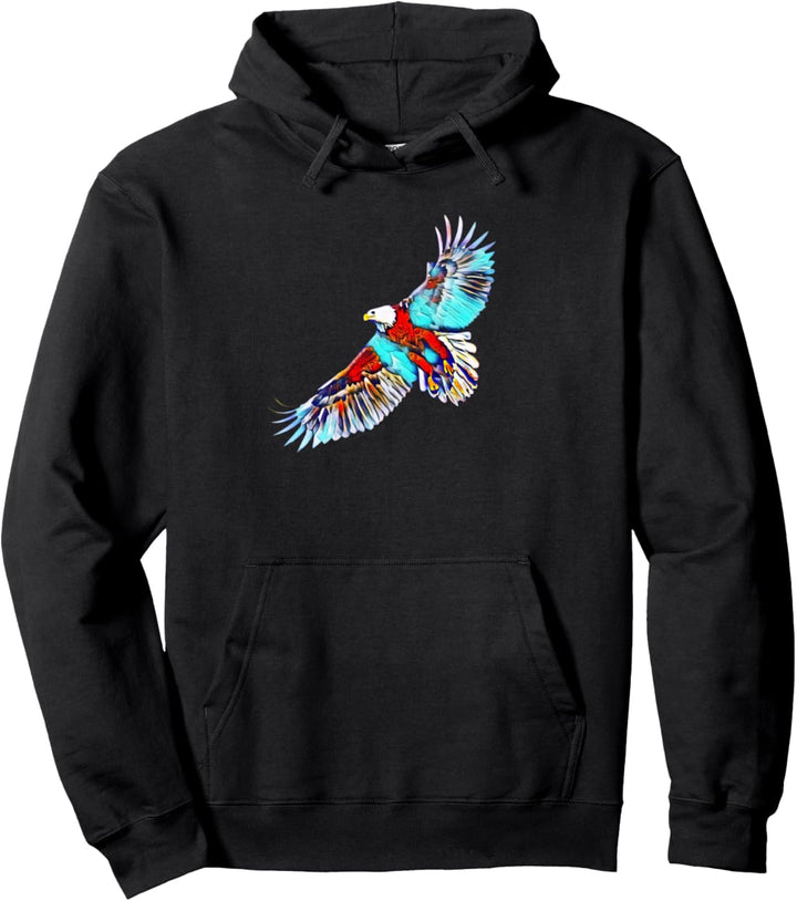 Adler Motiv Raubvogel Pullover Hoodie