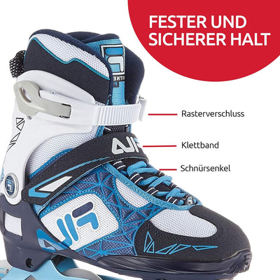 FILA Inliner Damen Legacy Pro 84, Inline-Skates mit Air Flow Belüftungssystem, Rollerblades mit bequ