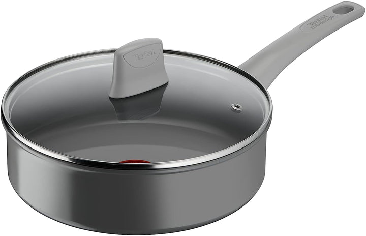 Tefal Renew On Schmorpfanne 24 cm, Antihaftbeschichtung, Keramik, Induktion, Thermo-Signal-Kochanzei