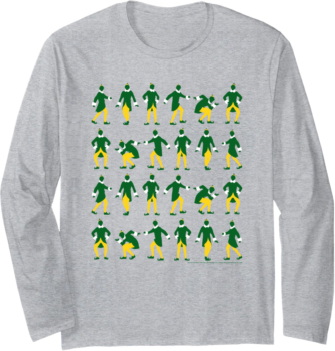 Elf Elf Poses Weihnachten Langarmshirt