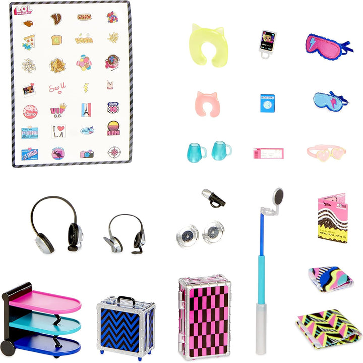 L.O.L. Surprise! OMG 4-in-1- Flugzeug mit 50 Überraschungen inklusive zahlreichen Accessoires zum Sa