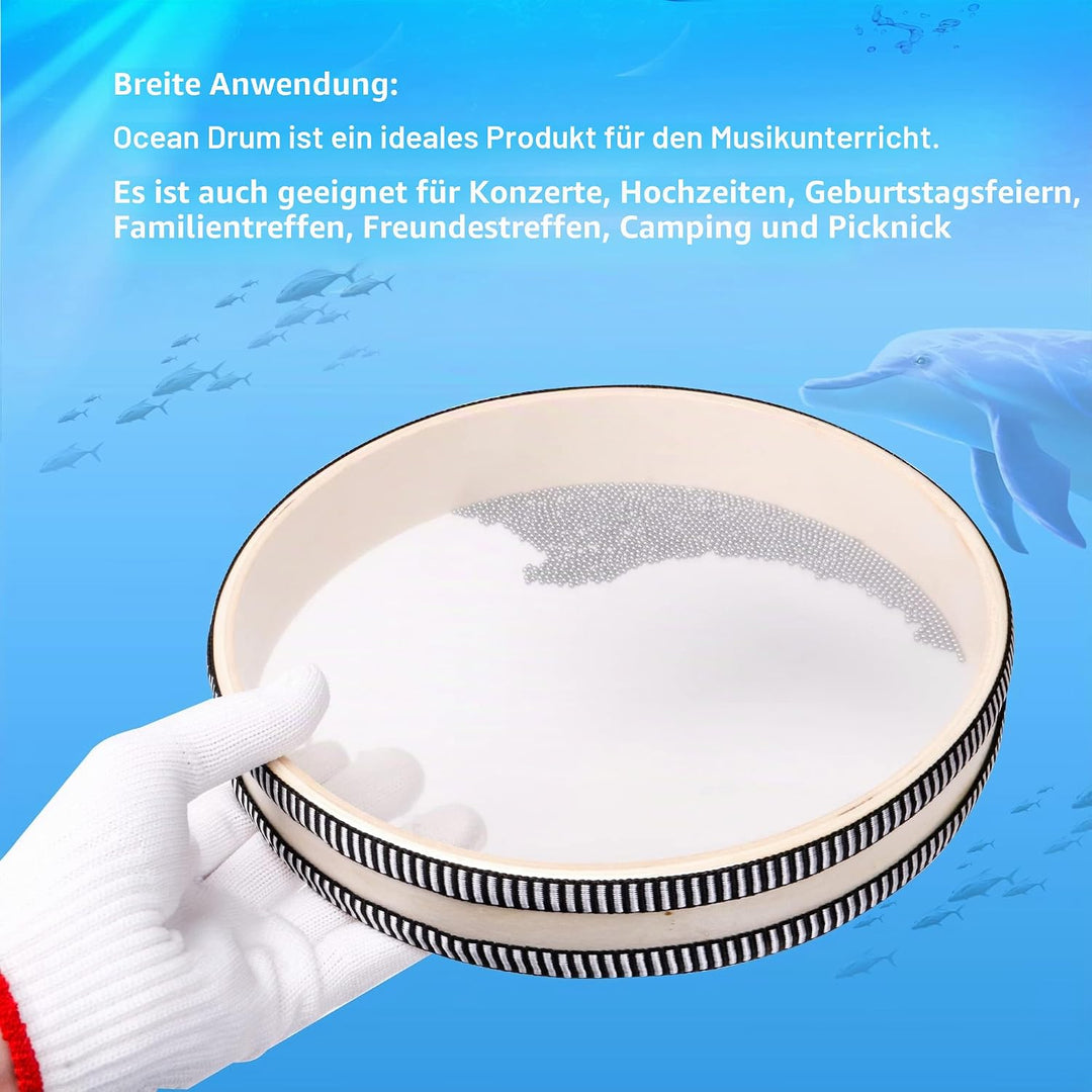 Yibuy Wave Bead Ocean Drum Musikinstrument Percussion 25,4 cm