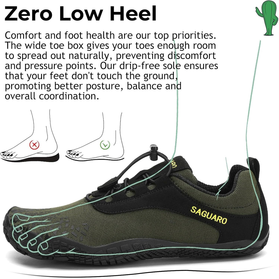 SAGUARO Unisex Barfussschuhe Herren Damen Barfussschuhe Trail Minimalistische Outdoor Fitnessschuhe