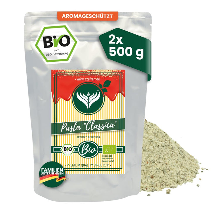 Azafran BIO Pasta Classica - Spaghetti, Nudel (Pasta) oder Pizza Gewürz/Würzmischung 1kg 1 kg (1er P