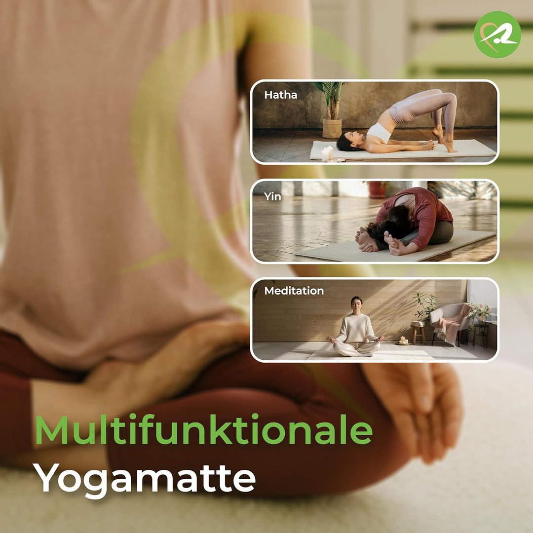 Yogamatte Akzent Maya, 16mm Florhöhe 90 x 200 cm, 90 x 200 cm