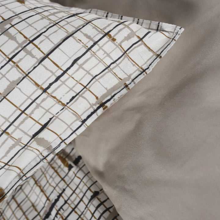 Today Bettwäsche für Doppelbett, 220 x 240 cm, Baumwolle, Bedruckt, Sunshine 7,23 cm, Beige Jumeau B