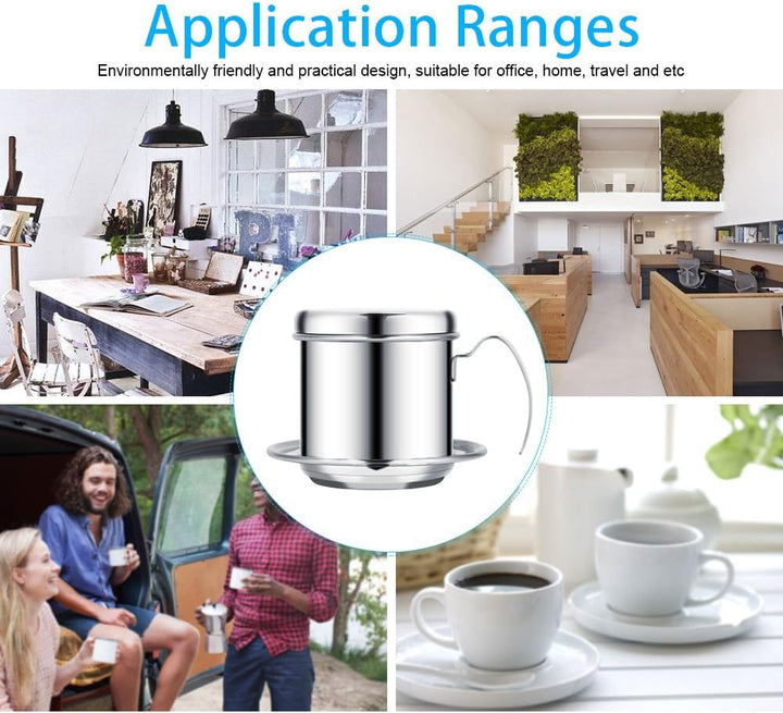 Vietnamesischer Kaffeefilter aus Edelstahl Ca Phe Phin Silber