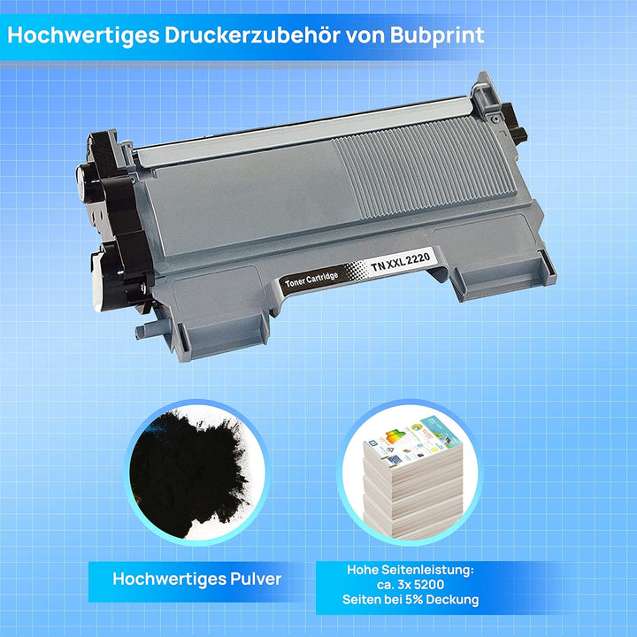 XXL 3 Toner kompatibel als Ersatz für Brother TN2220 TN2210 für MFC-7360N MFC-7460DN HL-2130 HL-2135