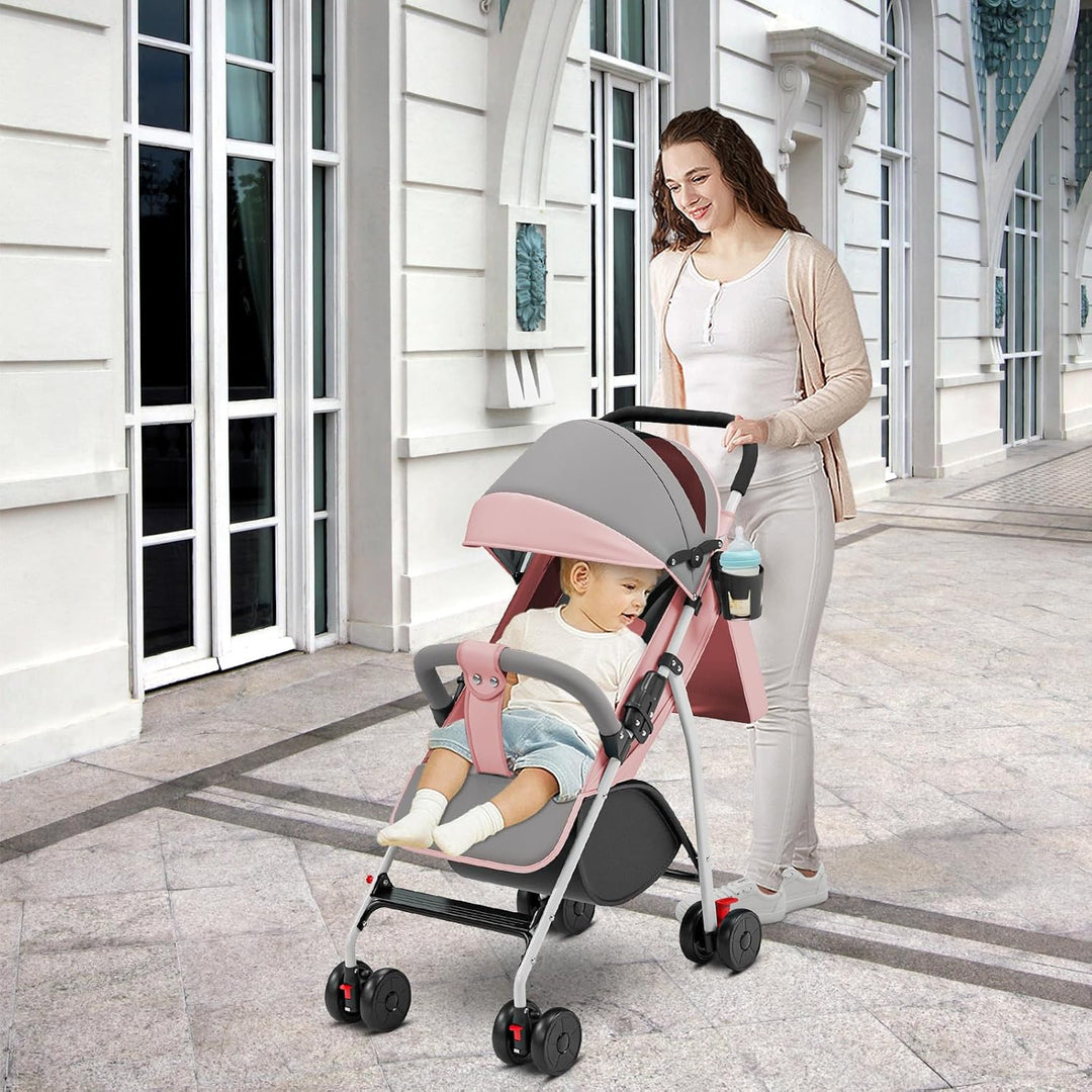 Kinderwagen für Kinder ab 6 Monaten, Sitzen/Liegen, verstellbarer Gurt, lockern zum Liegen, Anziehen