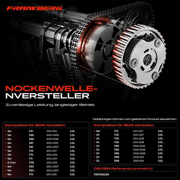 Frankberg Auslassnockenwelle für 1er 2er 3er 4er 5er 6er 7er E90-E93 F30 F31 X1 X3 X4 X5 X6 Z4 2004-