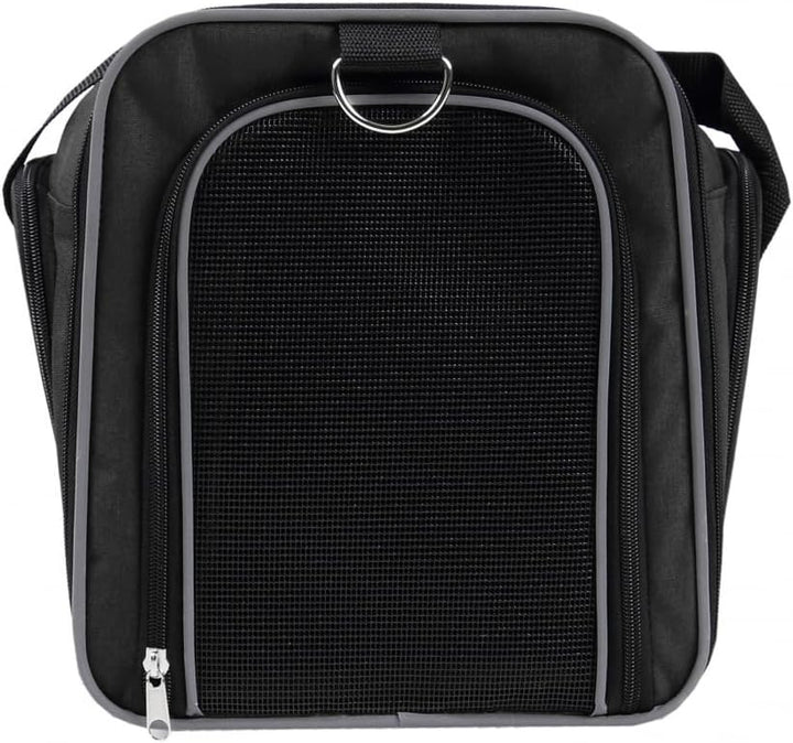 Wouapy Hundetragetasche für Hunde, Schwarz Schwarz L 45 x l 25 x H 28 cm, Schwarz L 45 x l 25 x H 28