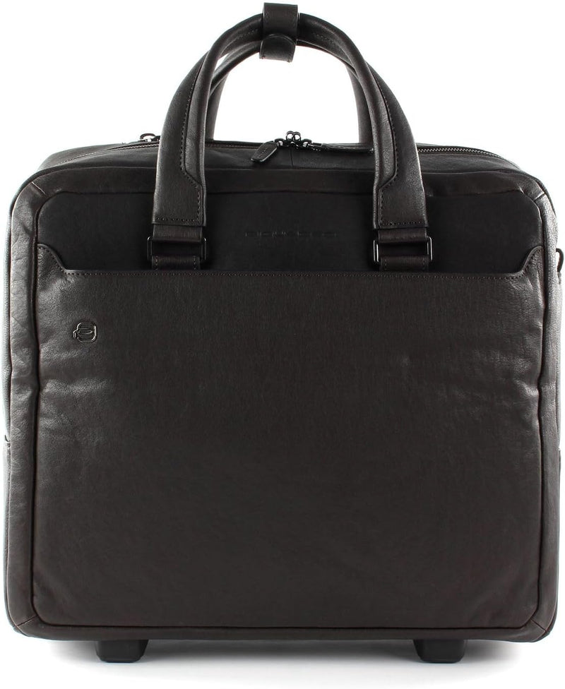 Piquadro Black Square 2-Rollen Businesstrolley 36 cm Laptopfach