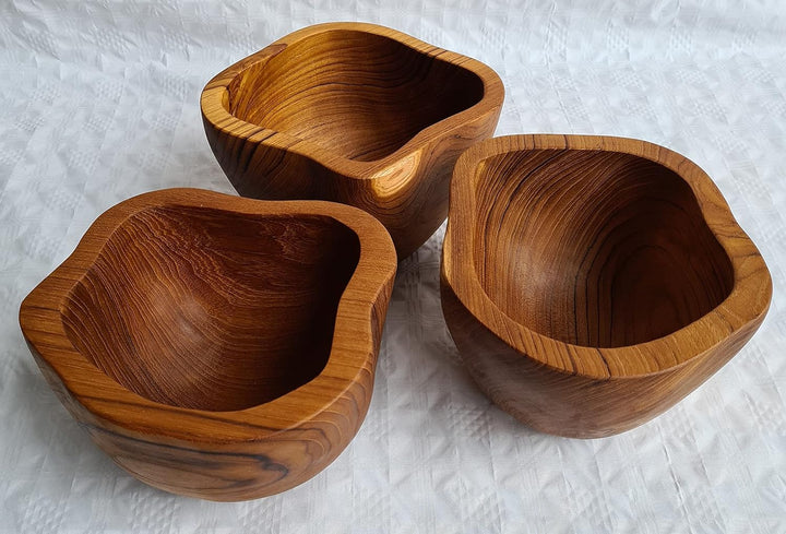 Windalf Rustikale Snack Holzschale MARIELLA Ø 18 cm Nussschale Deko-Schale Schmuckschale Wurzelholz
