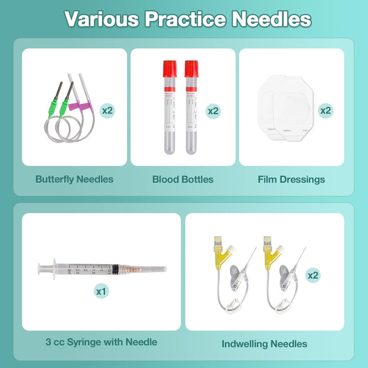 MedEduQuest Pädiatrie-IV- und Phlebotomie-Übungsbein-Set Pediatrisches IV-Bein, Pediatrisches IV-Bei