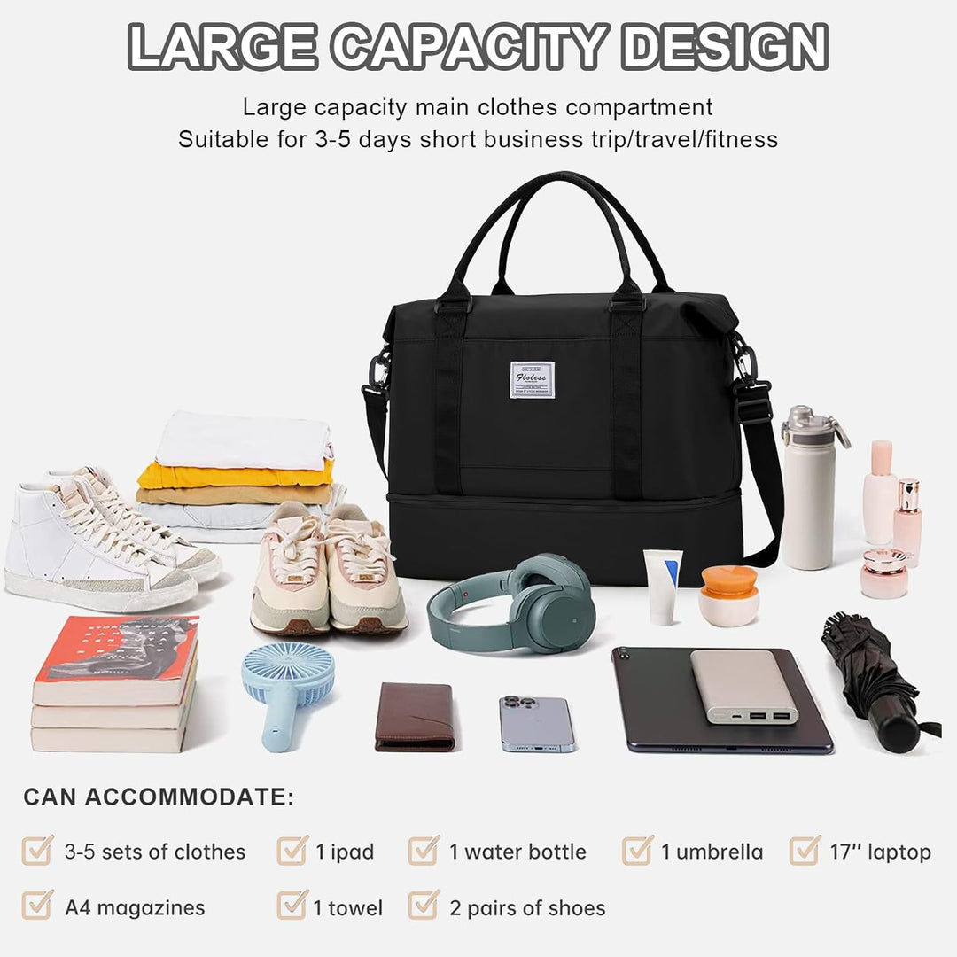 Reisetasche Damen Handgepäck Tasche Easyjet 45x36x20 für Flugzeug Airlines Tasche Weekender Damen Tr