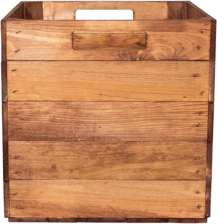 4 Kisten für Kallax Regale Fachelement aus Holz für Regale - auch einzeln schöne Deko - 32x37,5x32,5