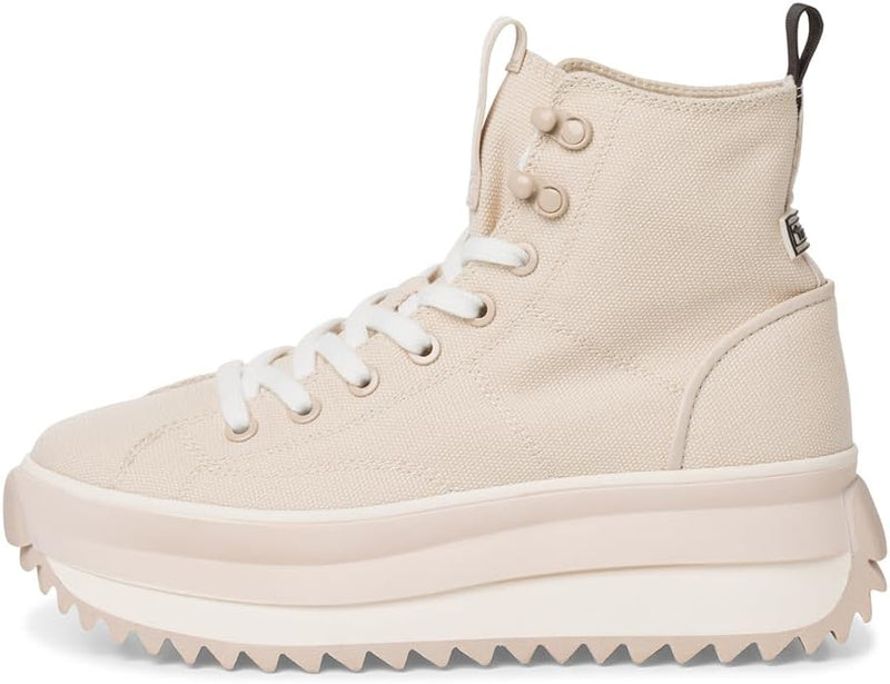 Tamaris Damen Sneaker High Vegan 38 EU Elfenbein, 38 EU Elfenbein