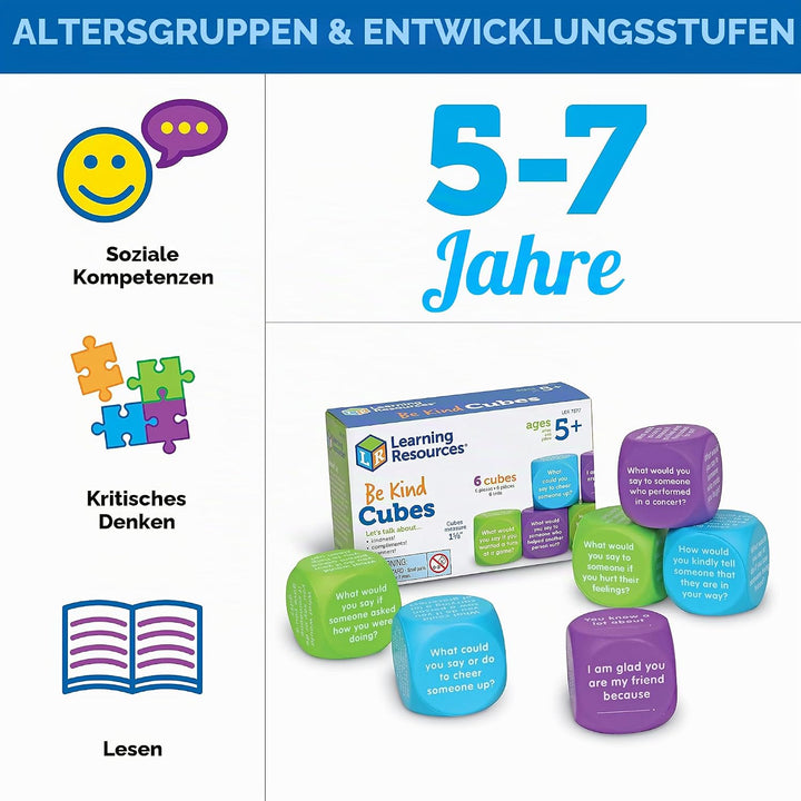 Learning Resources Die freundlichen Würfel, Lernmaterial bei Autismus, Sprachtherapie-Material, sozi