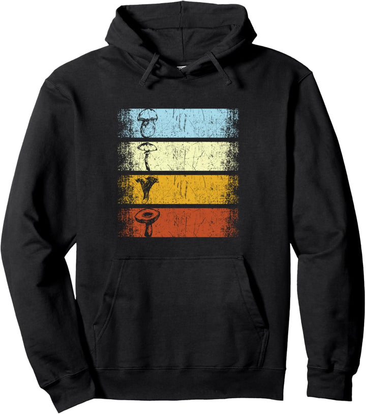 Retro Vintage Pilze sammeln Pilzsammler Schwammerl Pilz Pullover Hoodie