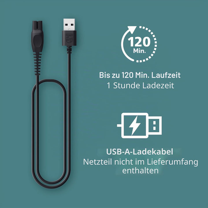 Philips Norelco BG7480/50 Body Groomer 7000 Series, Ganzkörperpflege, konturfolgender 2D-Flexkopf, d