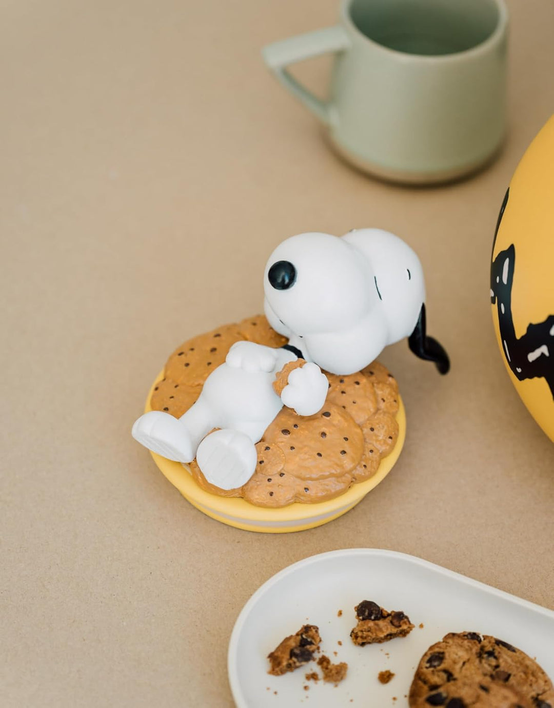 Grupo Erik Keksdose Keramik Peanuts Snoopy - Keksglas mit Deckel Gross 20,5 x 24,6 cm Vorratsbehälte