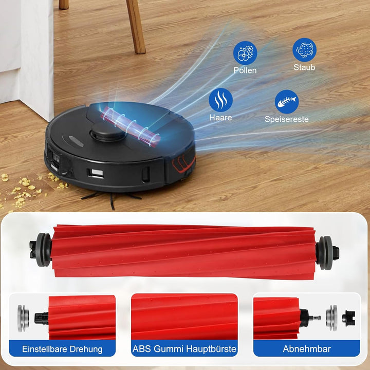 28 Stück Zubehörset für Roborock S7 MaxV Ultra / S7 Pro Ultra Saugroboter, 2 Hauptbürste 6 Staubbeut