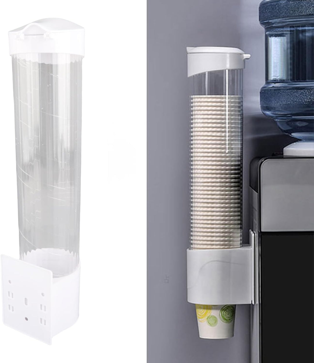 50 Stück Anti-Staub-Pappbecher-Spender, Becherspender mit Wandmontage, für Plastikbecher, Papierbech