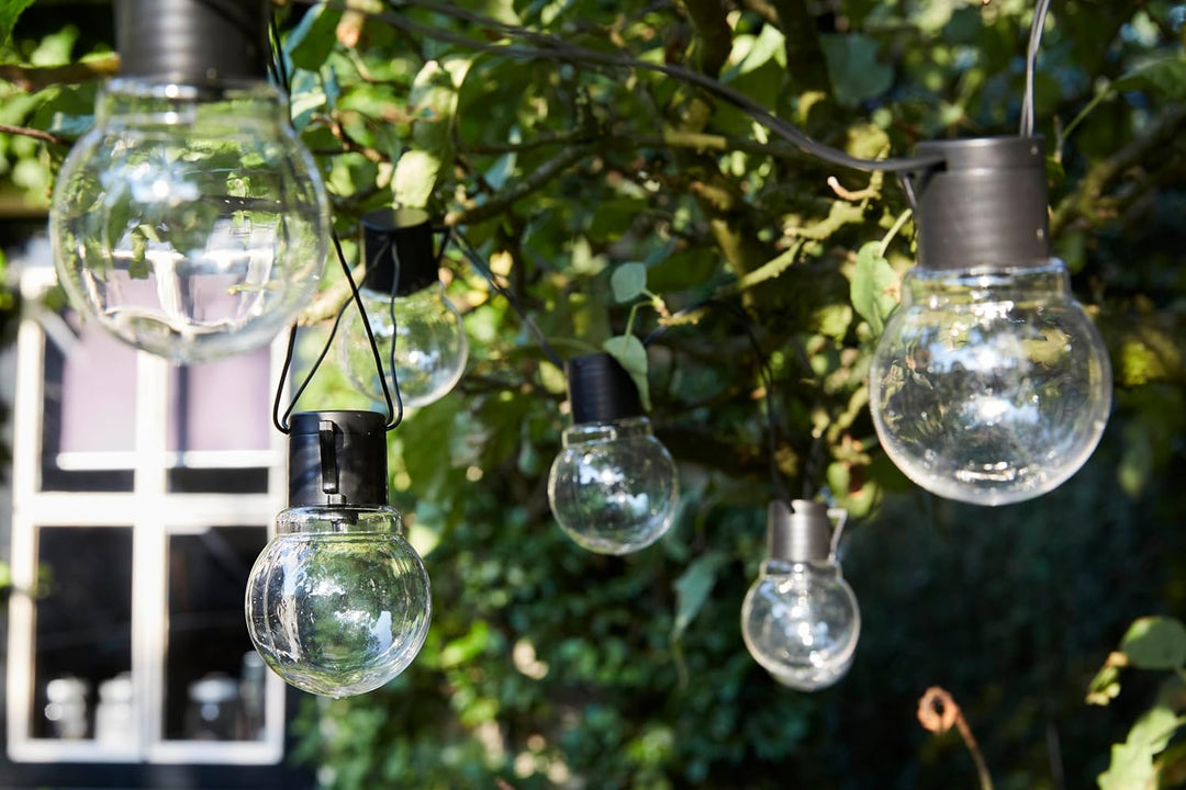 Luxform Menorca Solar-LED-Lichterkette, silberfarben