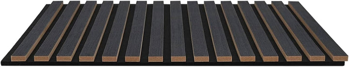 Wandpaneele 2er Set Anthrazit 60,5 x 60 cm aus Holzwerkstoff mit Eichenfurnier für Innen und überdac