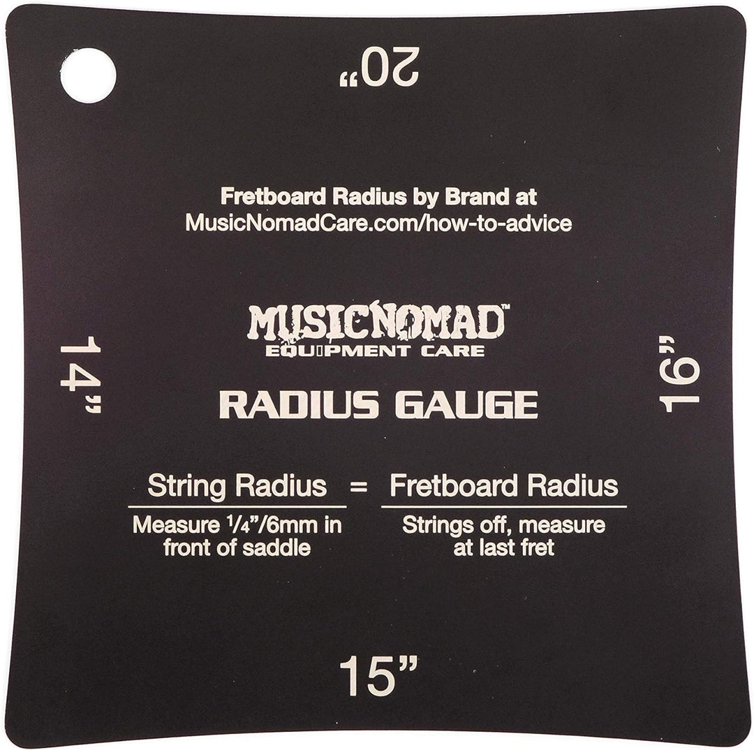 MusicNomad MN603 Precision Fretboard and String Radius Gauge Tool - 2 pc. Set