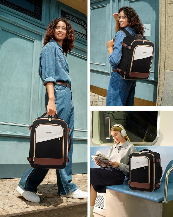LOVEVOOK Ryanair Handgepäck 40x30x20, 24L Travel Handgepäck Rucksack für Damen und Herren, Ryanair R