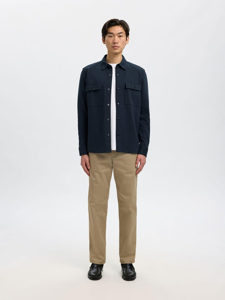 SELECTED HOMME Male Overshirt Klassisches S Blau (Navy Blazer), S Blau (Navy Blazer)