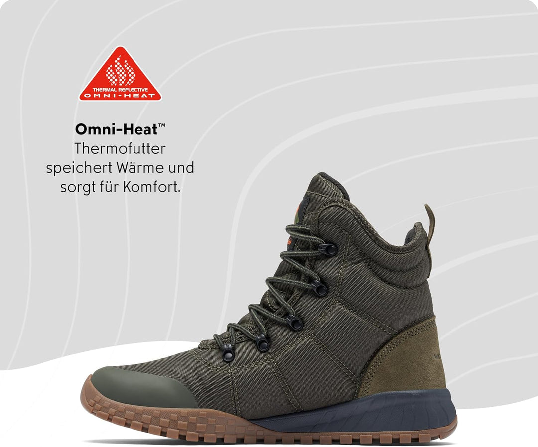 Columbia Herren Fairbanks Omni-Heat Winterstiefel 40 EU Deep Olive Desert Sun, 40 EU Deep Olive Dese