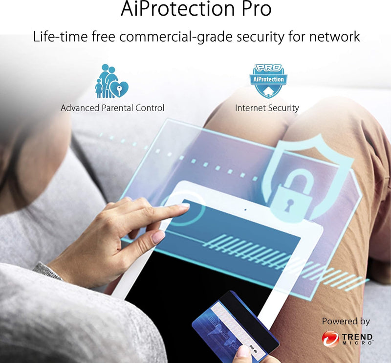 ASUS Ai Mesh AX-WLAN System ZenWiFi XT8 (2in1 Mesh Zugangspunkte-Set, AX6600 WiFi 6 Mesh-Backbone un