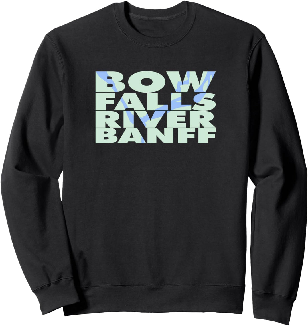 Majestätischer Bow Falls River Banff Sweatshirt