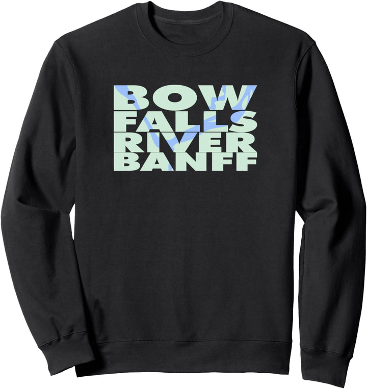 Majestätischer Bow Falls River Banff Sweatshirt